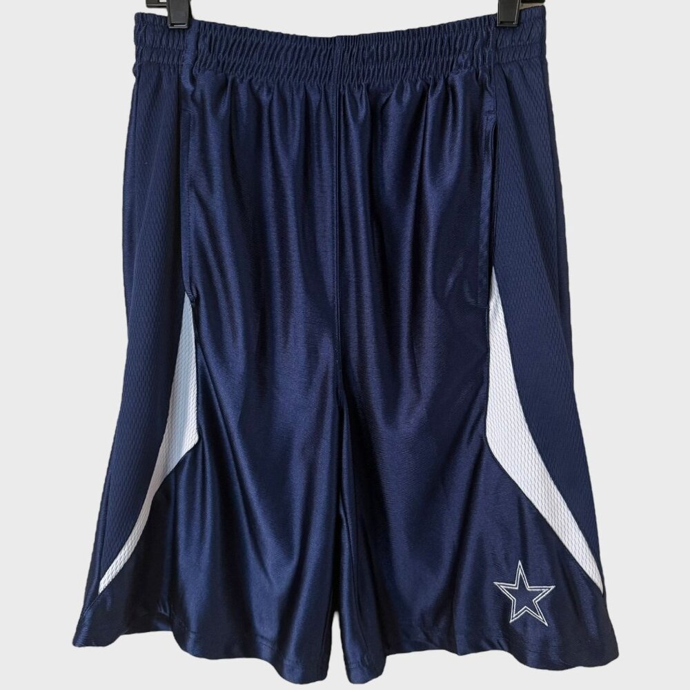 Y2K Dallas Cowboys Authentic Apparel Athletic Training Shorts Blue Men's Medium